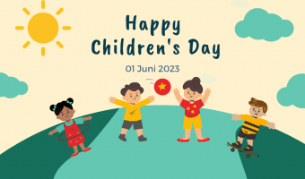 Yellow Playful Happy Children’s Day Announcement Instagram Post (1200 × 588 px)